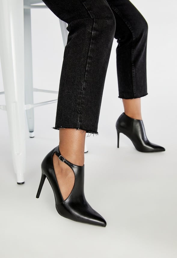 Irina Cut-Out Bootie Black