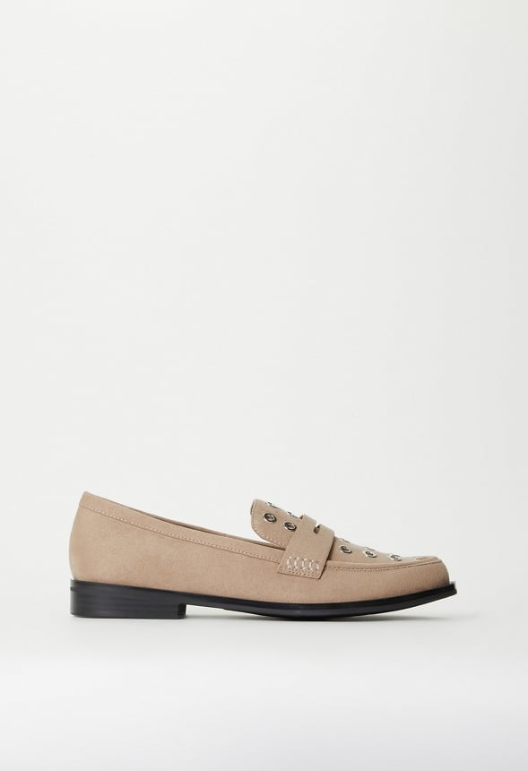 Zuri Flat Loafer Taupe
