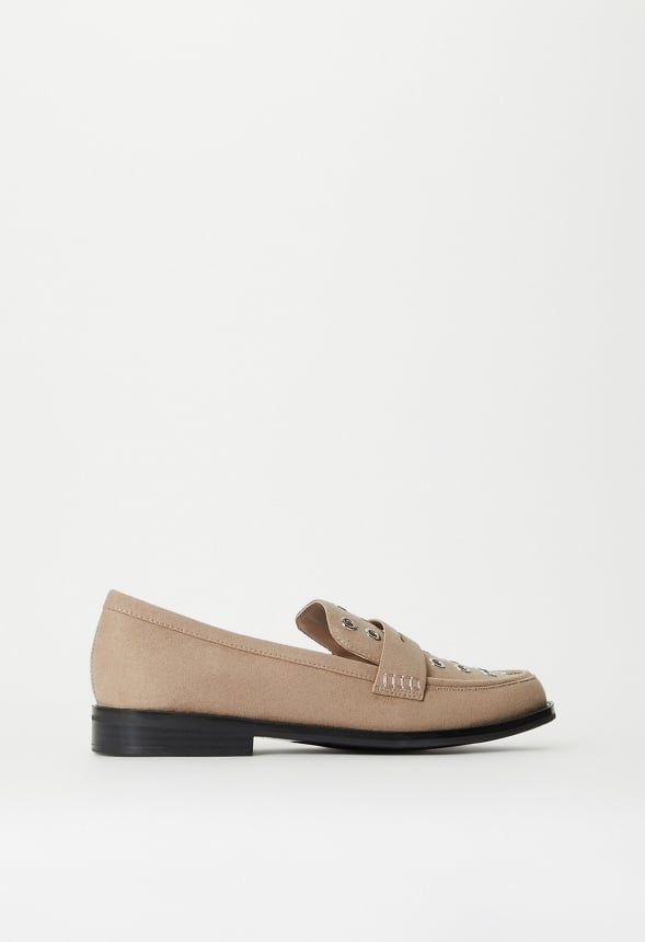 Zuri Flat Loafer Taupe