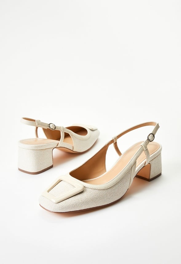 Marjorie Slingback Pump Birch White Multi