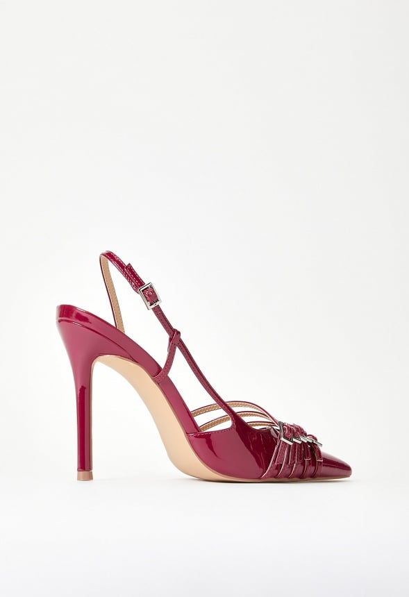 Evana Slingback Pump Anemone Red