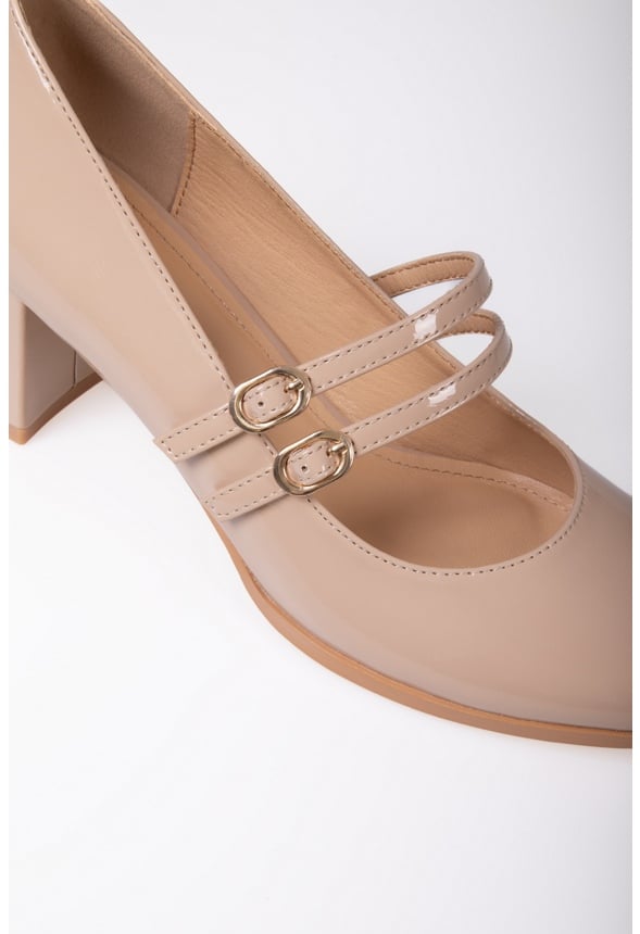 Darcie Mary Jane Pumps Nude
