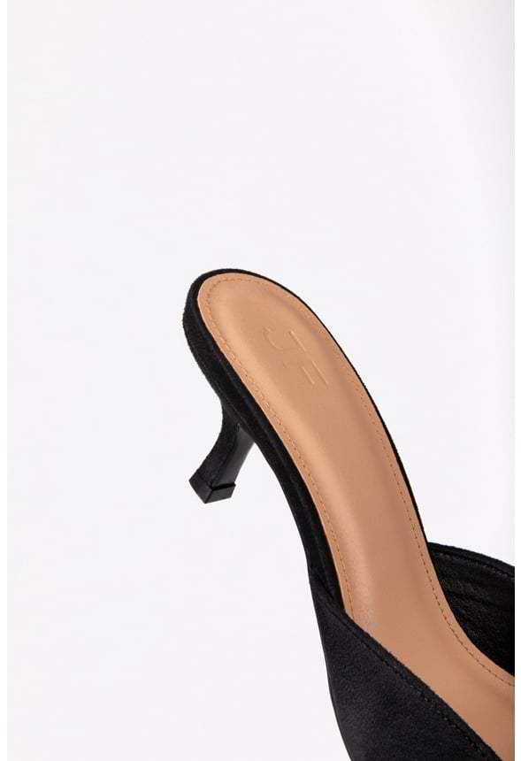 Orla Kitten Heel Mule Black