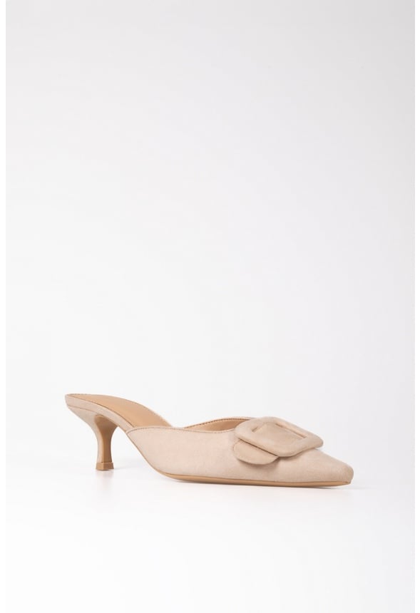 Orla Kitten Heel Mule Nude