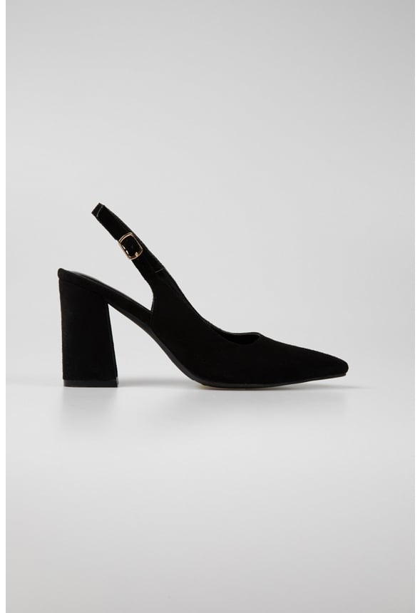 Mia Ankle Strap Pump Black