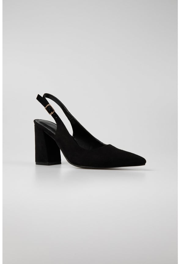 Mia Ankle Strap Pump Black