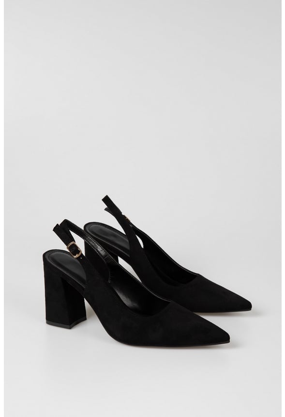 Mia Ankle Strap Pump Black
