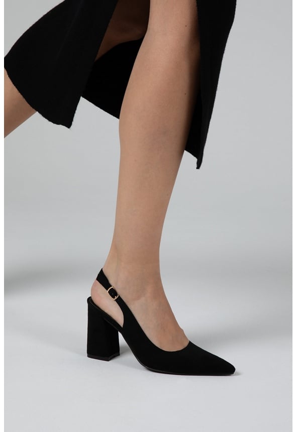 Mia Ankle Strap Pump Black