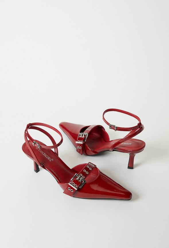 Blakely Ankle Strap Pump Cabernet Red