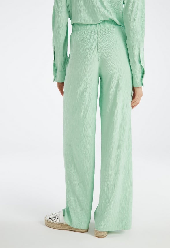 Plisse Trousers Hemlock Green