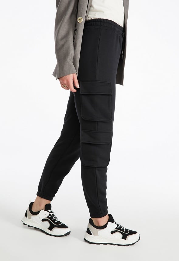 Cargo Knit Joggers Black Caviar