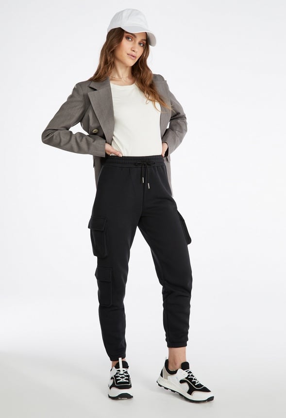 Cargo Knit Joggers Black Caviar