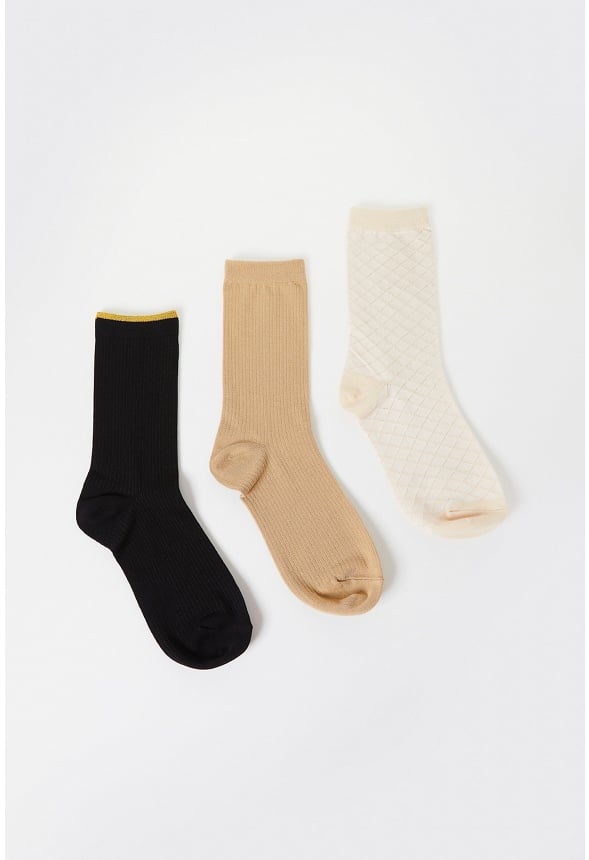 3 Piece Sock Set Multi