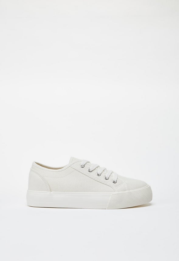 First Timer Platform Trainers Bright White