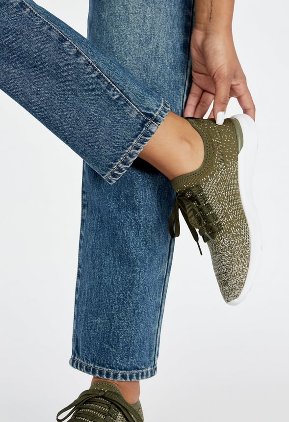 Easton Trainers Burnt Olive Ombre Active Knit