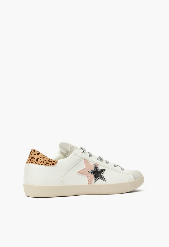Zaylee Trainers Leopard/ Blush Multi