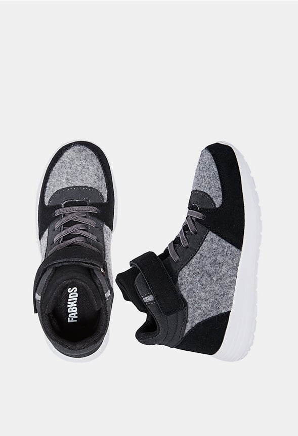 High Top Colorblock Sneaker Grey