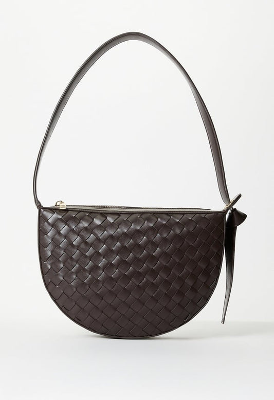 Half Moon Woven Bag Coffee