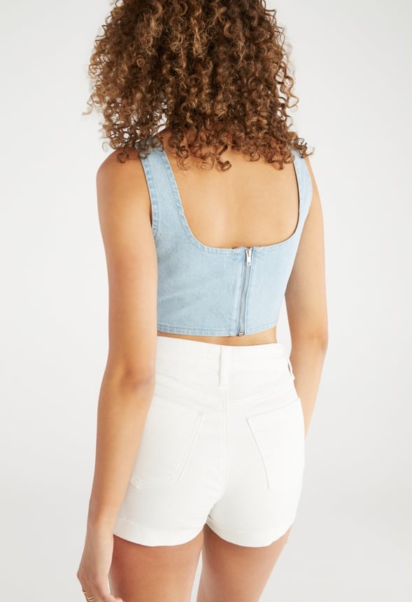 Monroe High-Waisted Curvy Tummy Tamer Shorts Dove