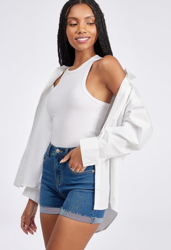 Monroe High-Waisted Curvy Tummy Tamer Shorts Collective