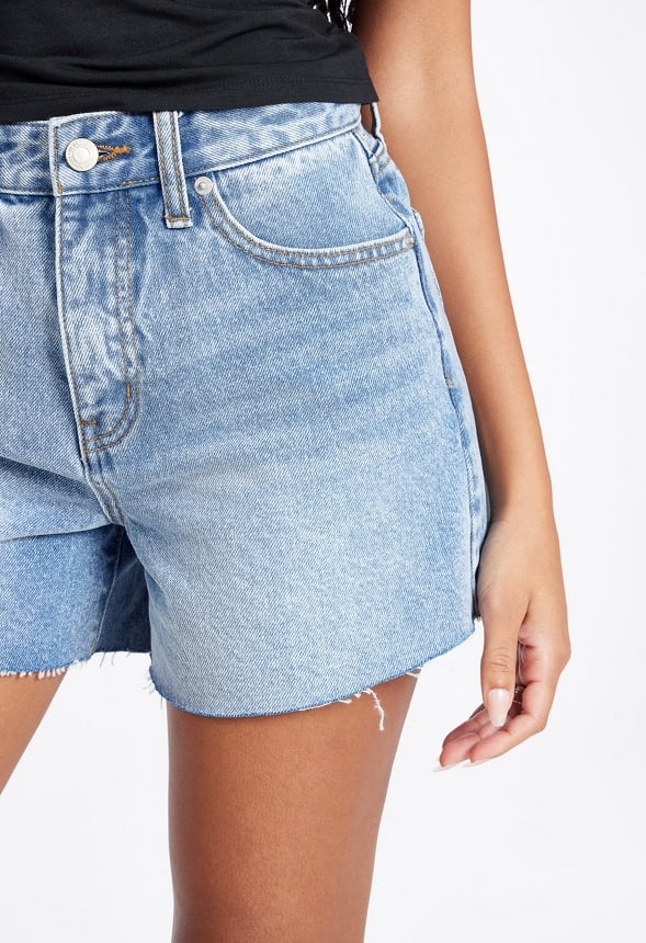 Mila Frayed Denim Shorts Divided