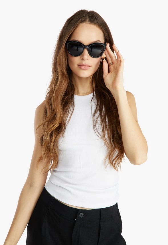Classic Cateye Sunglasses Black