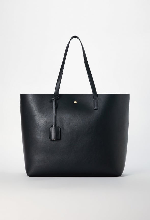 East And West Unlined Tote Black