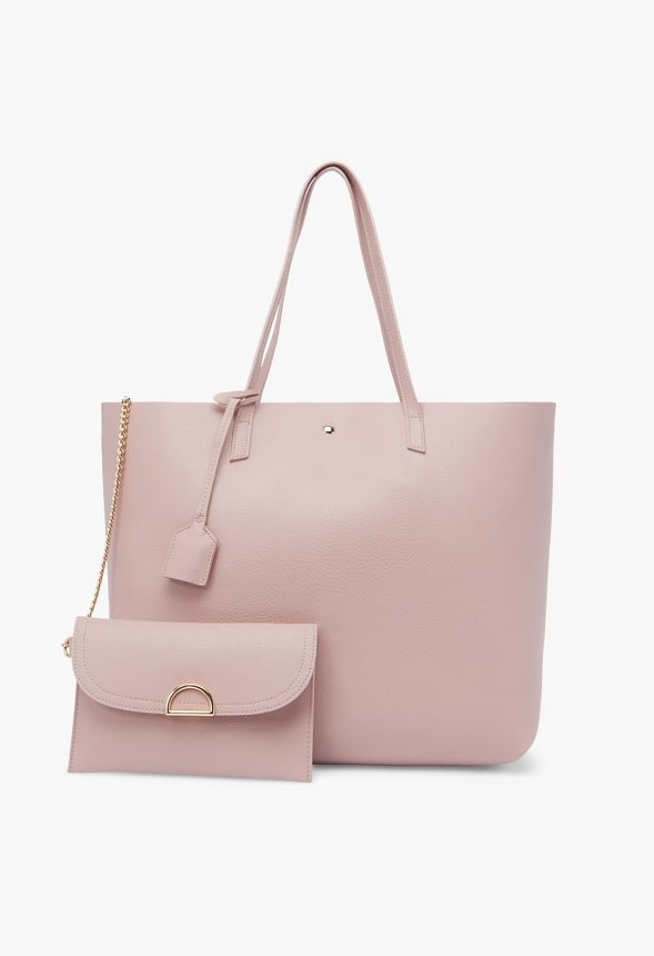 East And West Unlined Tote Rose Smoke