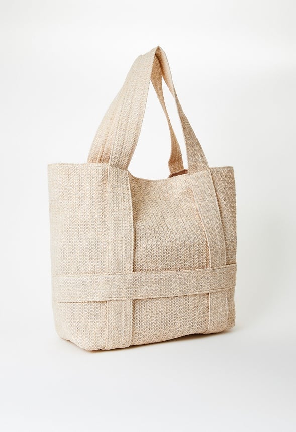 Traveling Raffia Bag Natural Raffia