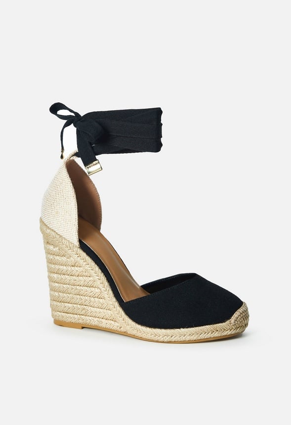 Jenala Espadrille Wedge Black