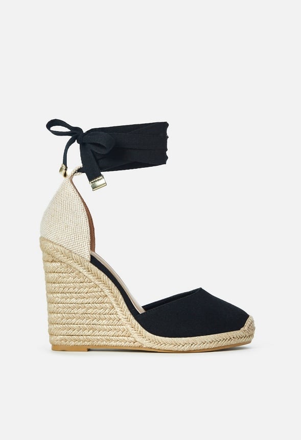 Jenala Espadrille Wedge Black