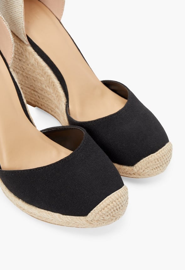 Jenala Espadrille Wedge Black