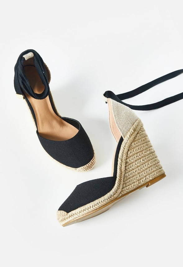 Jenala Espadrille Wedge Black