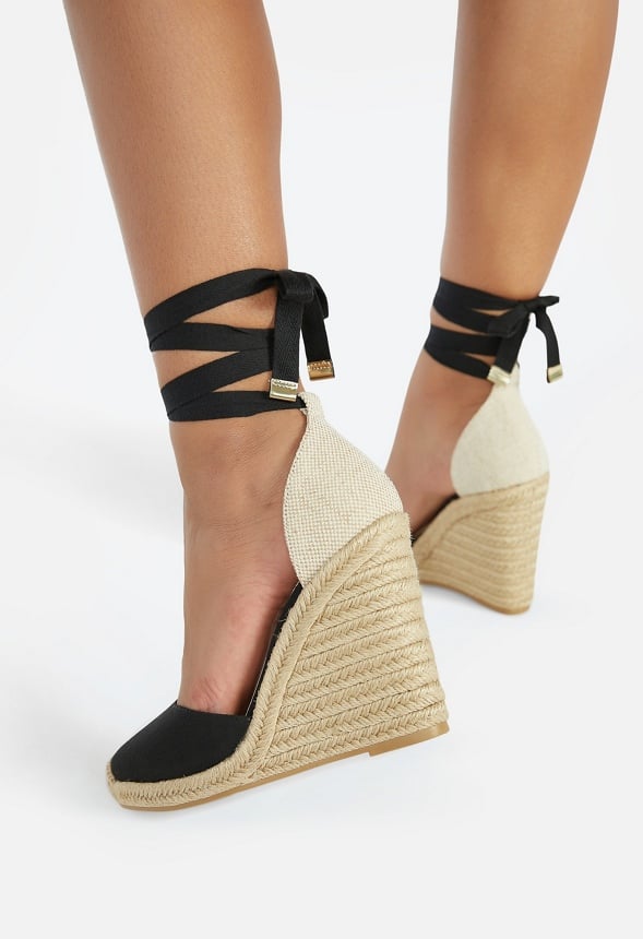 Jenala Espadrille Wedge Black