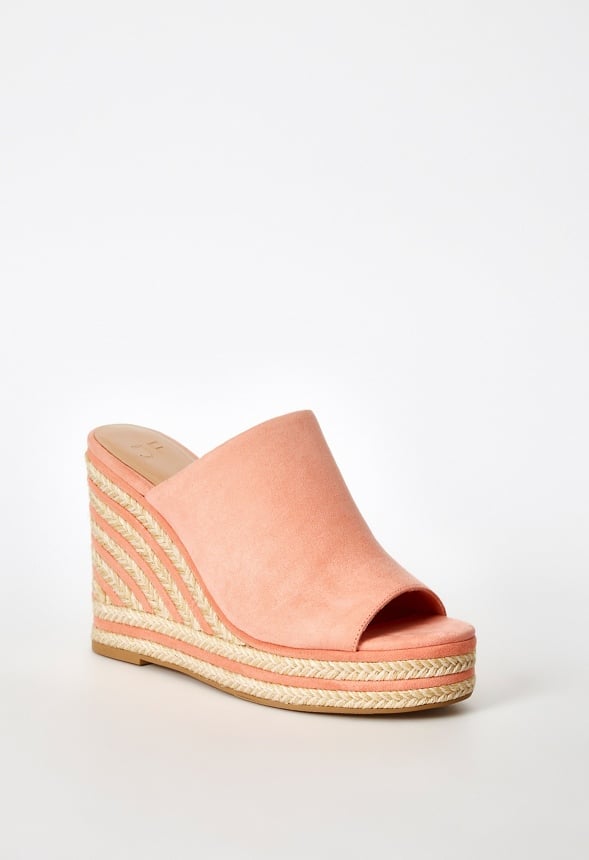 Anaya Mule Wedge Sandal Blooming Dahlia