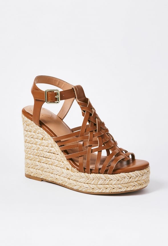 Kiera Espadrille Wedge Sandal Camel