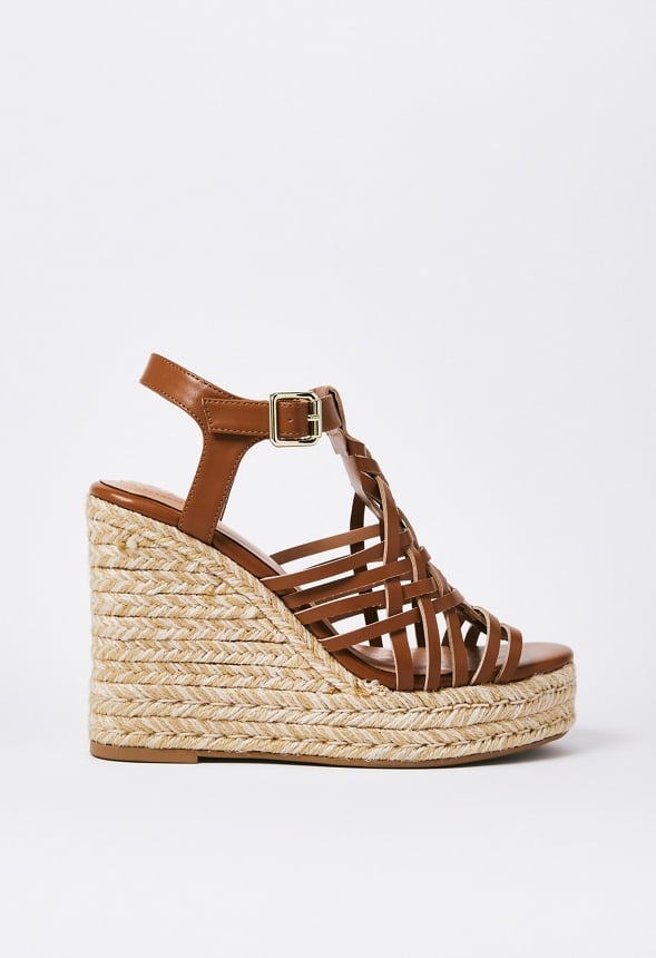 Kiera Espadrille Wedge Sandal Camel