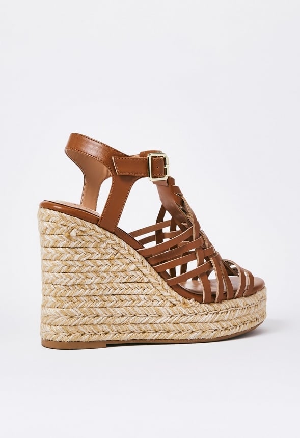 Kiera Espadrille Wedge Sandal Camel