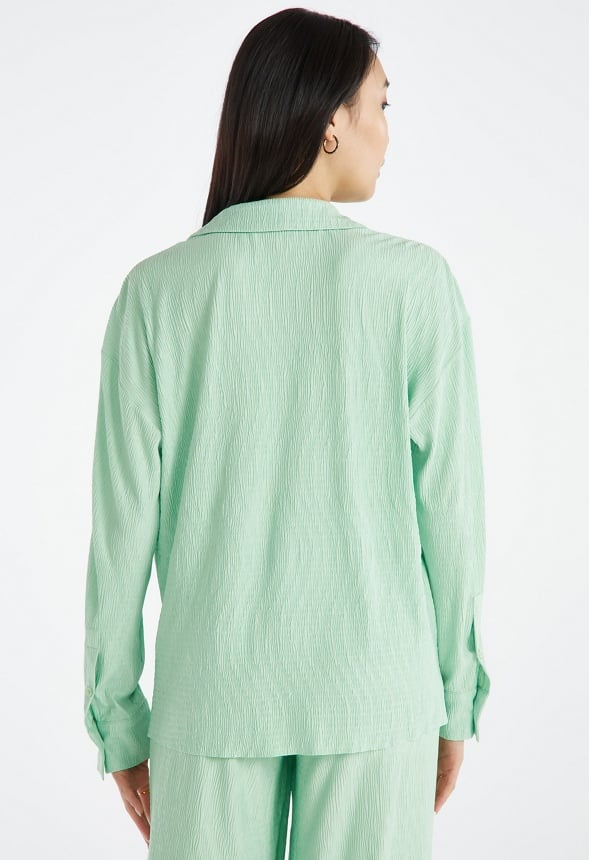 Plisse Shirt Hemlock Green