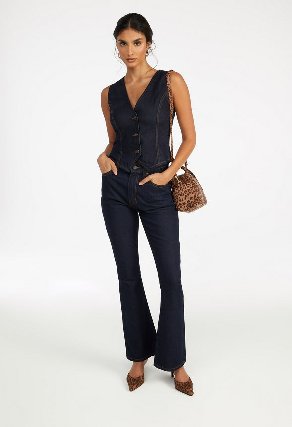 Denim Vest Rinse Wash